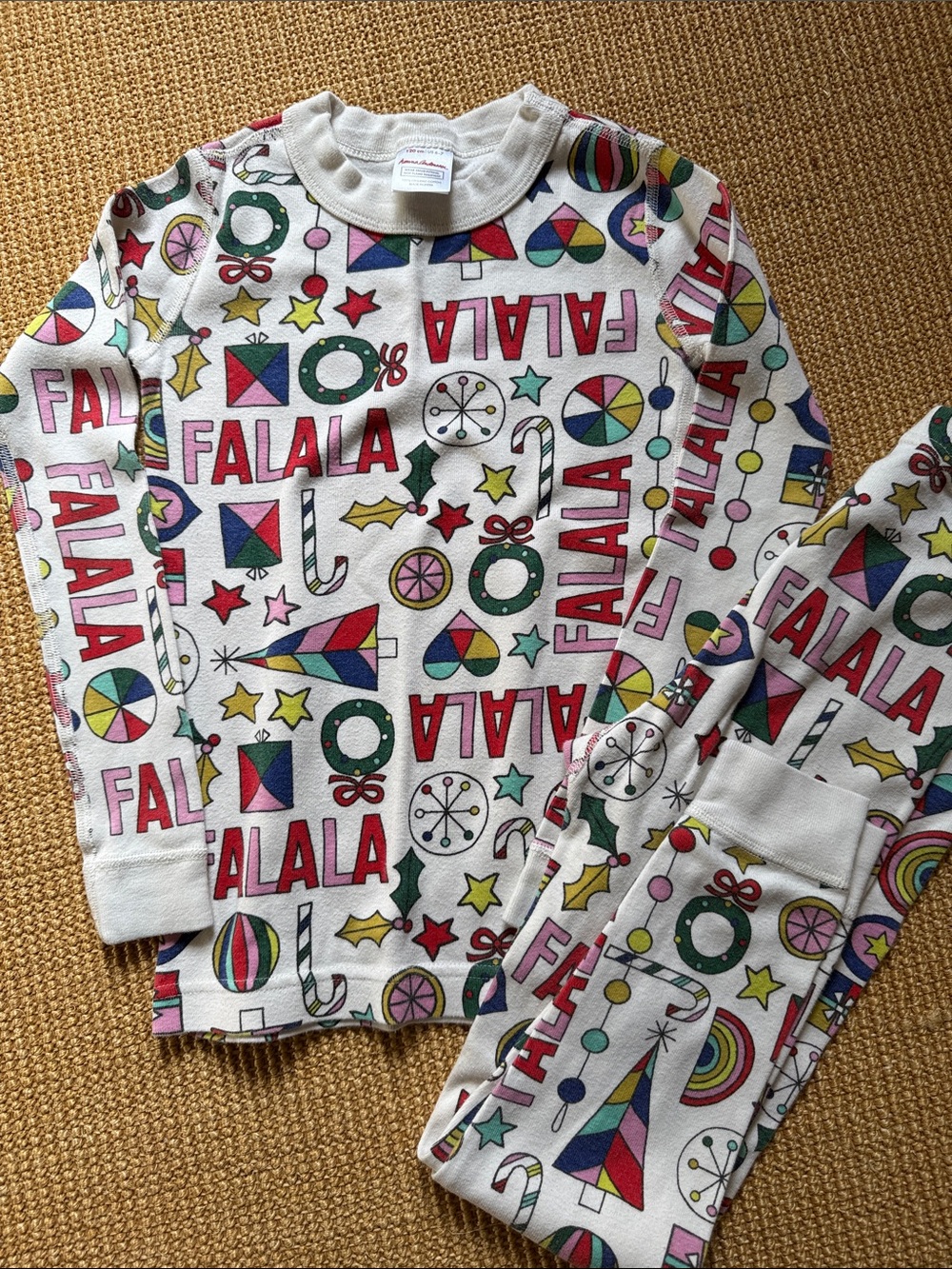 Kids 'Fa La La' Holiday Pajama Set - Multi